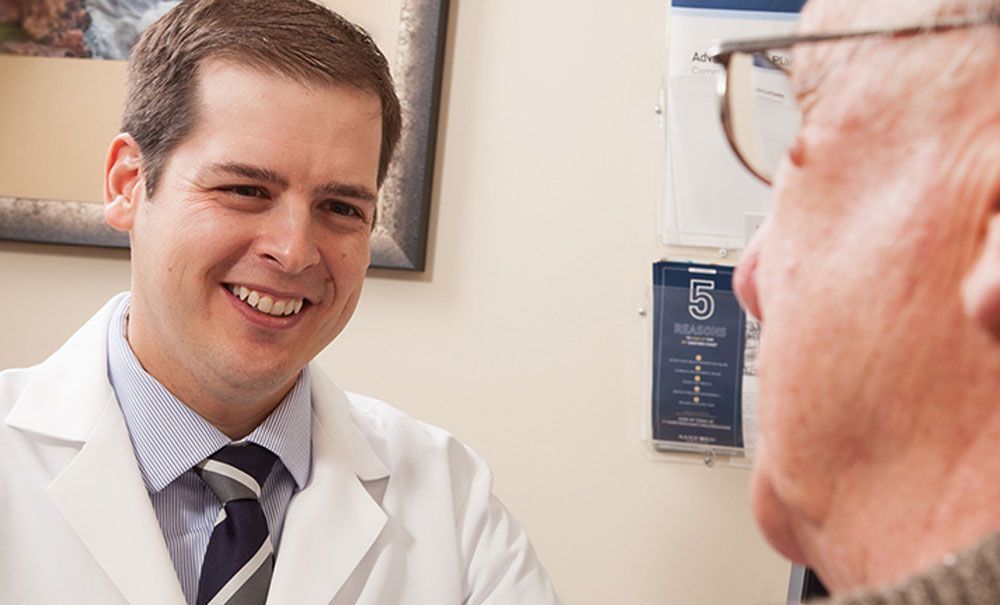 doctor talking to patient