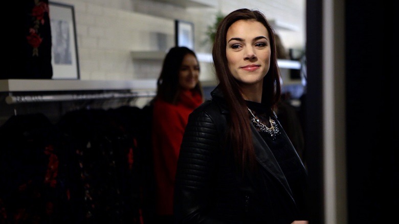 woman smiling