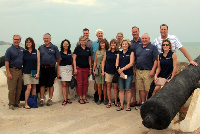 Jan Tello and other volunteers visiting Sanford World Clinic in Ghana