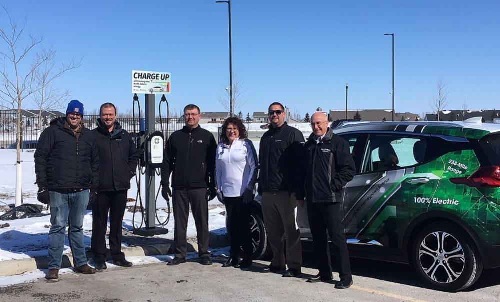 Sanford Fargo installs electric vehicle chargers