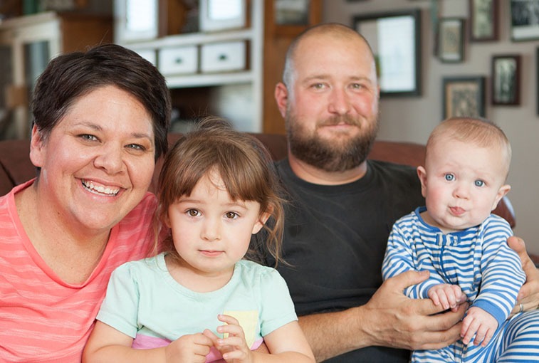 Jennifer Tschetter and her family