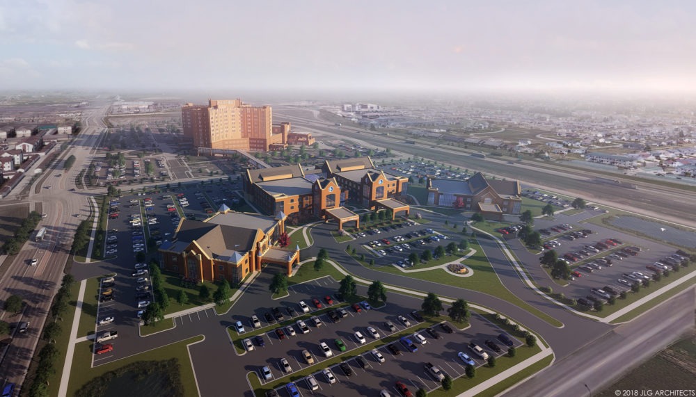 Rendering of what the Sanford Medical Center Fargo campus will look like with future growth.