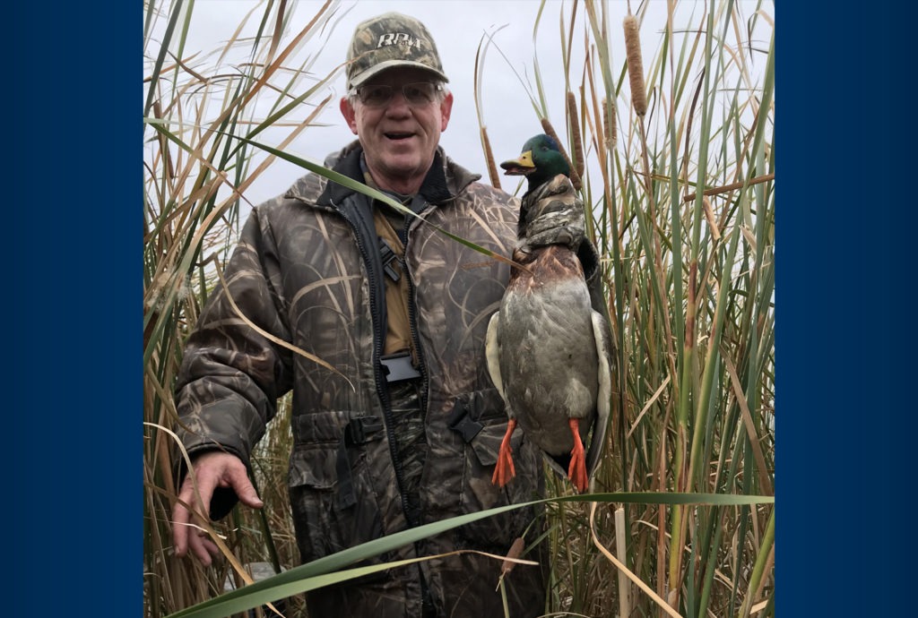 Dr. Skogerboe while bird hunting