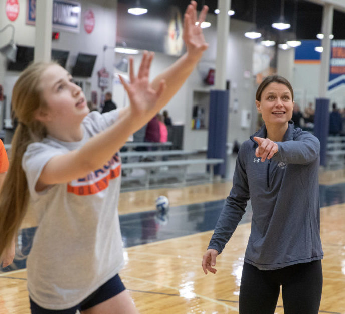 U.S. Olympian mentors Sanford Volleyball Academy