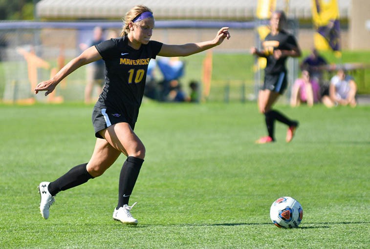 Abby Nordeen played soccer for Minnesota State University. Photo courtesy of MSU