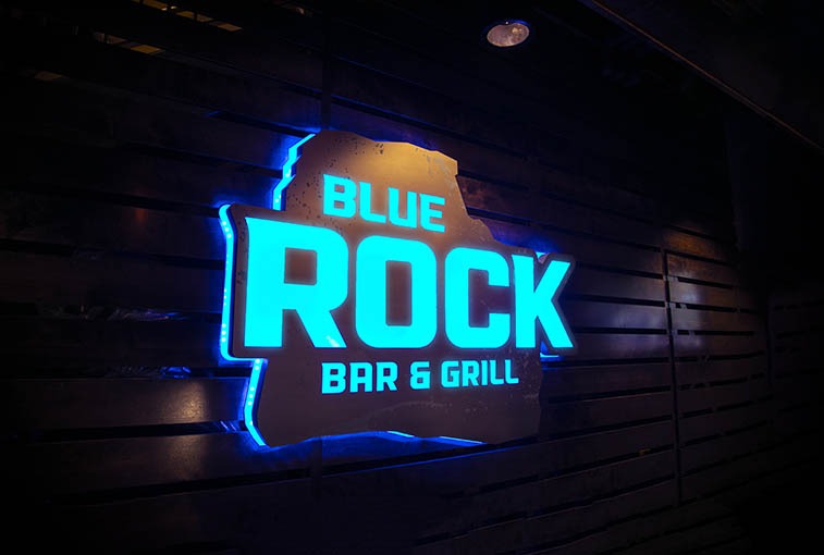 Decor in the Blue Rock Bar and Grill in northwest Sioux Falls.
