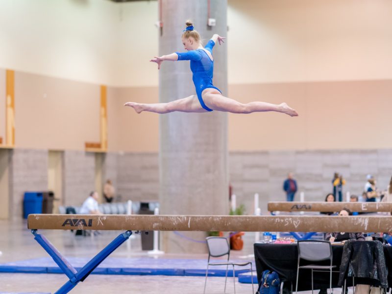 Gymnast learns lessons working back from serious knee injury