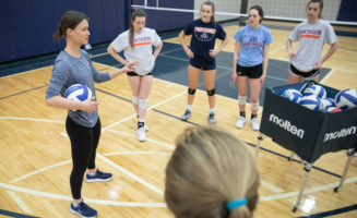 Two-time Olympian counsels and coaches at Pentagon
