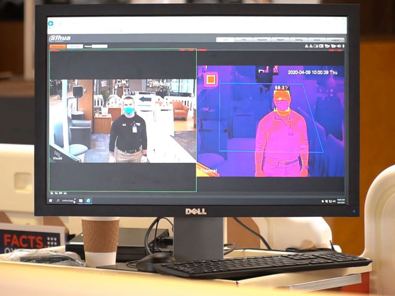 Sanford Bismarck installs thermal body temperature scanner Sanford
