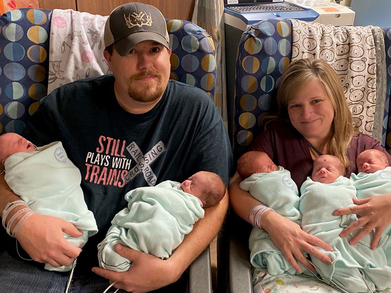 Baby Born 'Pregnant' With Her Own Twins