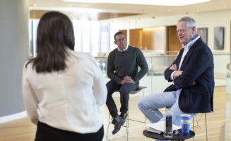 Sanford Health News host Courtney Collen sits down with Dr. Marc Harrison and Kelby Krabbenhoft to discuss the merge planned for 2021.