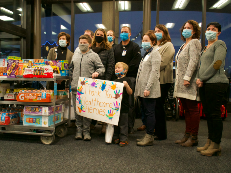 Family donates snacks, thank-you notes to Sanford workers