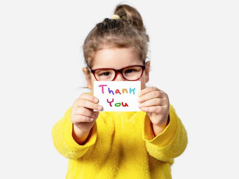 Help your child develop an attitude of gratitude - Sanford Health News
