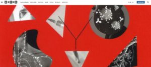 Screen shot from Wired magazine website, photo with red background and black and white photos illustrating COVID herd immunity.