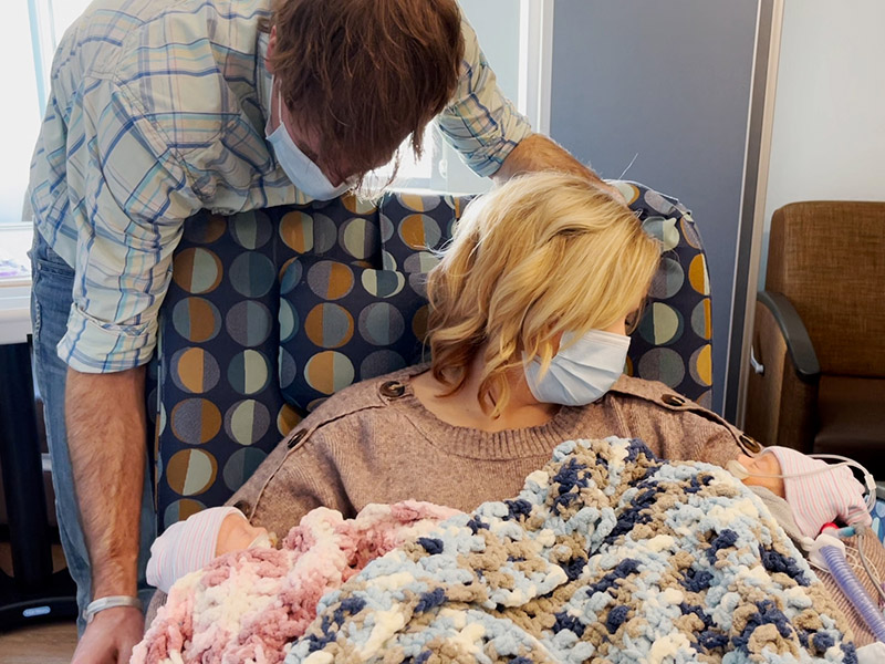 Twin babies born five days apart in Fargo