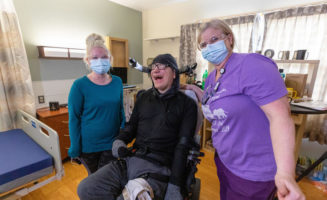 Good Samaritan Society resident breaking down barriers