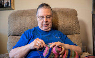 Volunteer creates homemade teddy bears for Sanford patients