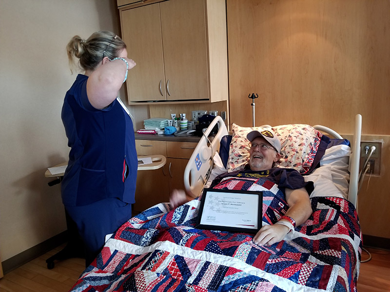 Pinning ceremony honors veterans in hospice