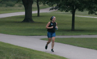 A Sanford Health patient takes an early morning