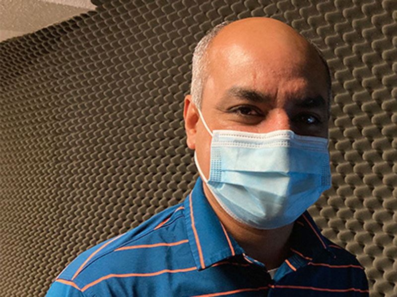 Dr. Avish Nagpal in a surgical mask