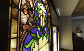 Stained glass with a past shines at Good Samaritan Society