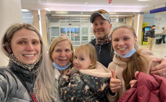 Sanford nurse reunites with Ukrainian family