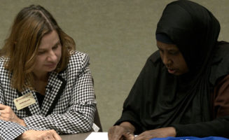 Health workers learn English at local college