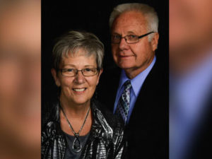 Portrait of a mature couple who were patients at Sanford Sheldon.