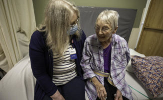 After broken foot, then COVID, RN finds way to help others