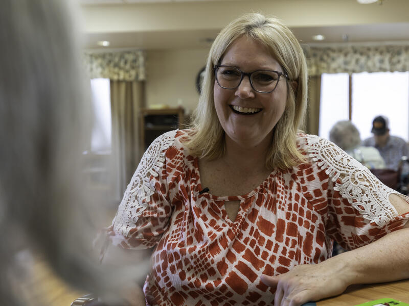 Employee does it all, from resident care to driving bus