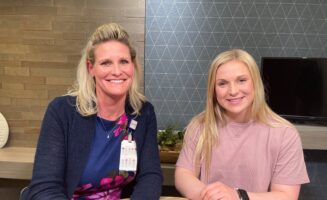 A senior nursing student chats about her career path