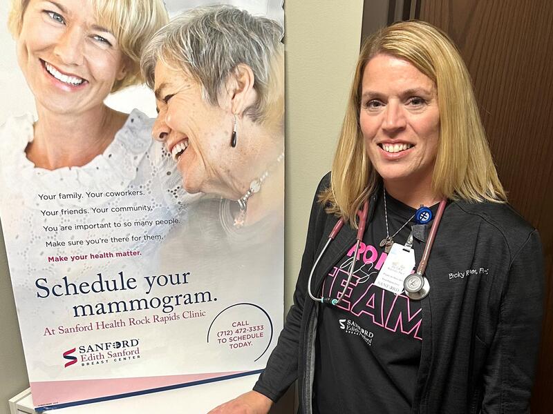 Annual mammogram catches cancer early for Sanford provider