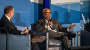 Clifton Porter speaks onstage during the Summit on the Future of Rural Health Care.