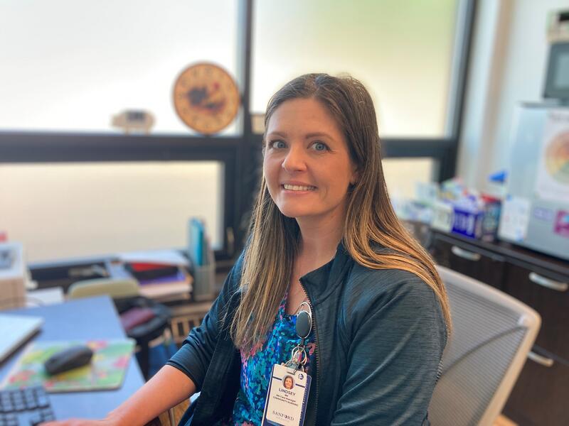 homeless shelter nurse at her desk