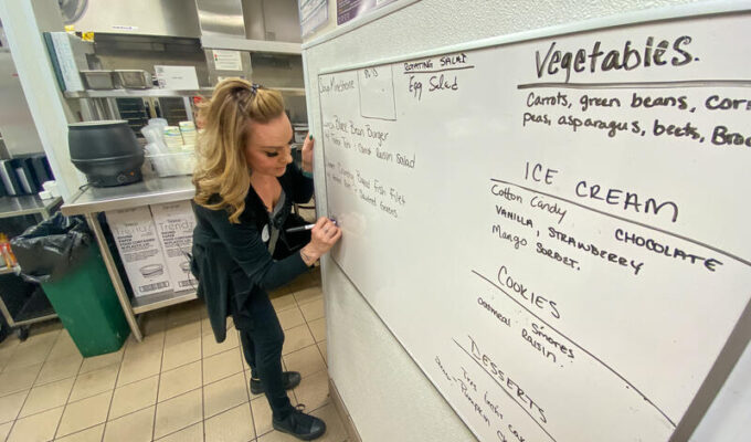 Nutrition supervisor serves connection with every meal