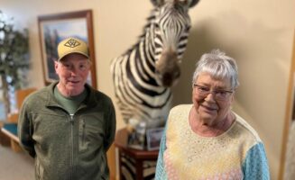Zebra, art draw guests into assisted living community