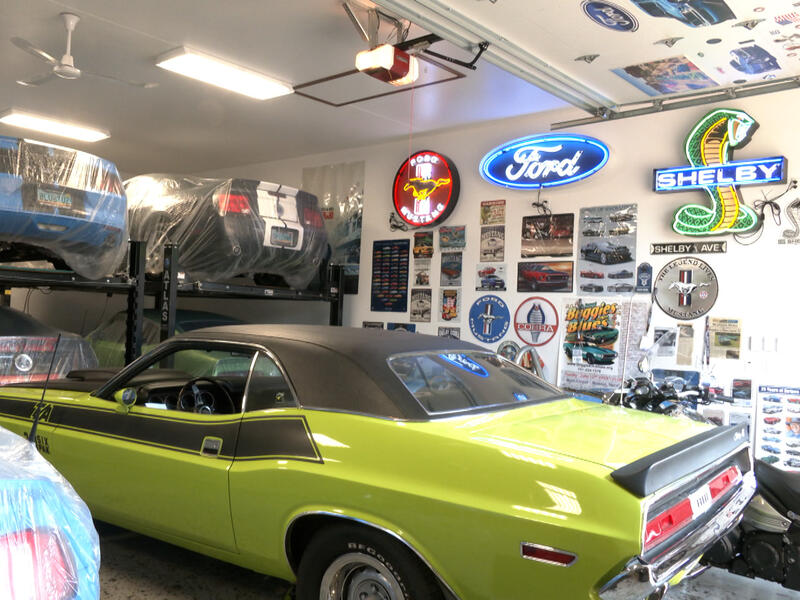 Varicose vein patient Dan Kraft's classic car collection