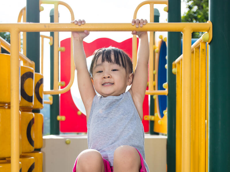 Keep young children safe while playing outside