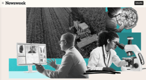 Collage of medical and farming images depicting rural health care, research, and telemedicine.