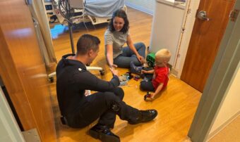 Thunderbird pilots visit patients before taking to the skies