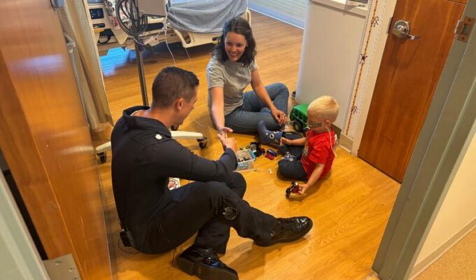 Thunderbird pilots visit patients before taking to the skies