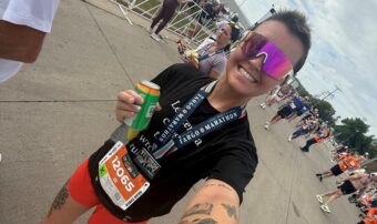 Leukemia patient finishes bone marrow transplant marathon