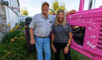Dad’s pink tractor honors daughter’s cancer journey